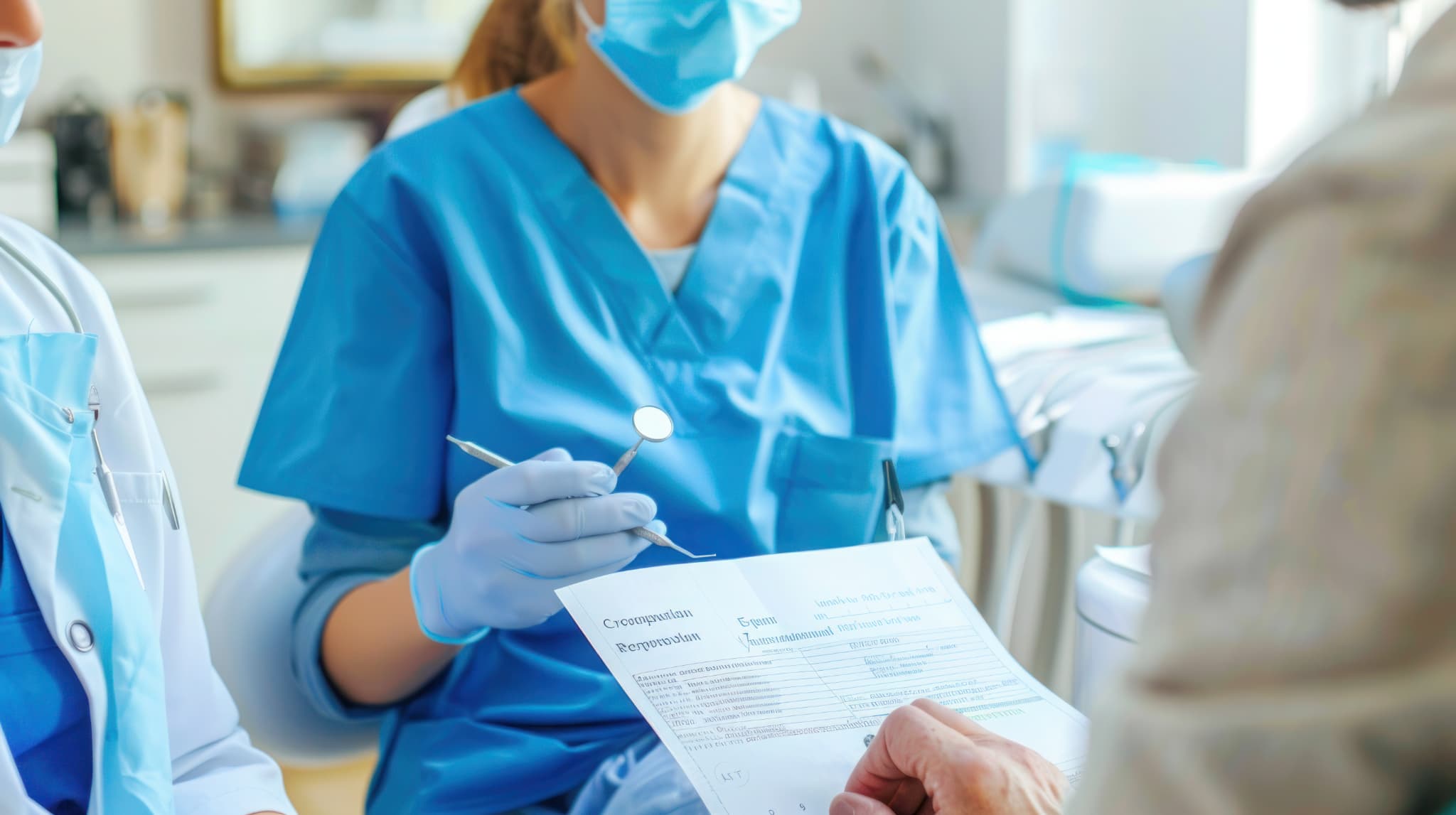 前歯をインプラントにするカウンセリングの様子