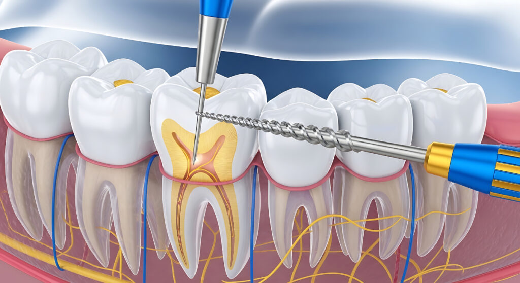 根管治療の細部の様子